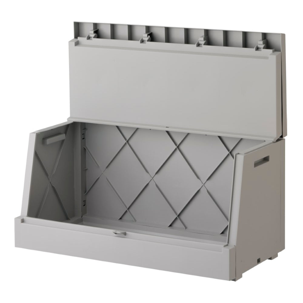 鍵穴付き ゴミ収納 120L対応 ライトグレー