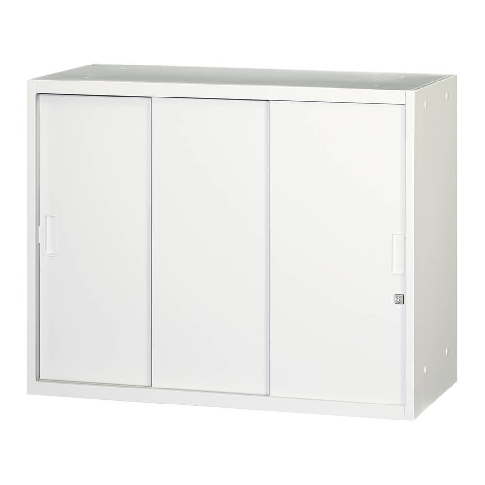 三枚引き違い扉 壁面収納 高収納力