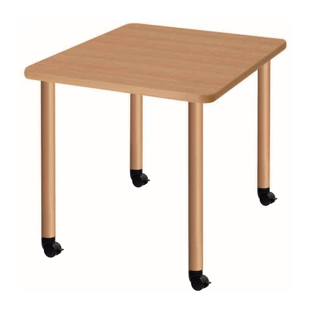 角型 キャスター脚ソフトエッジ仕上げ 4本脚