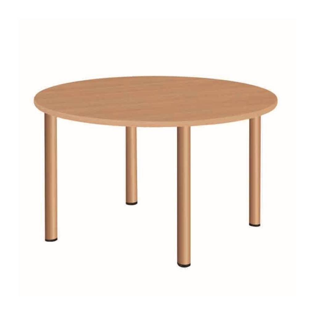 ナチュラル ラウンドテーブル 固定脚