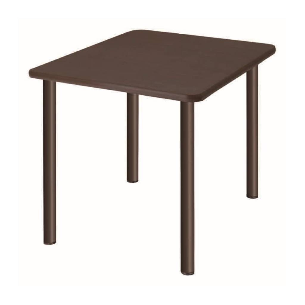 角型 ダークブラウン 固定脚タイプ
