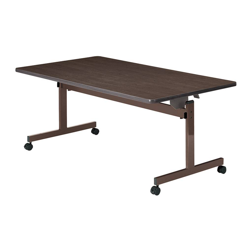 天板跳ね上げ式 スチール脚 ストッパー