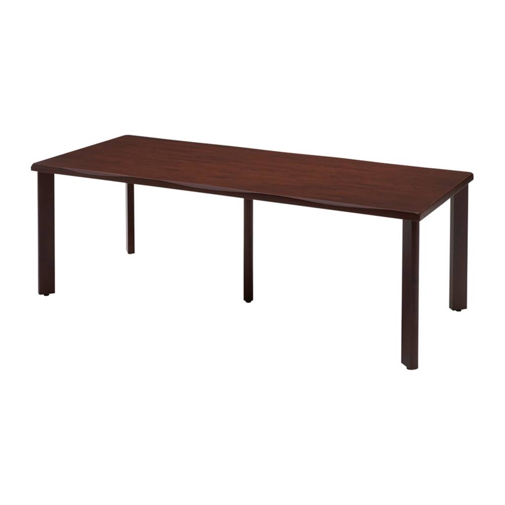 幅2100mm チョコブラウン 天然木テーブル