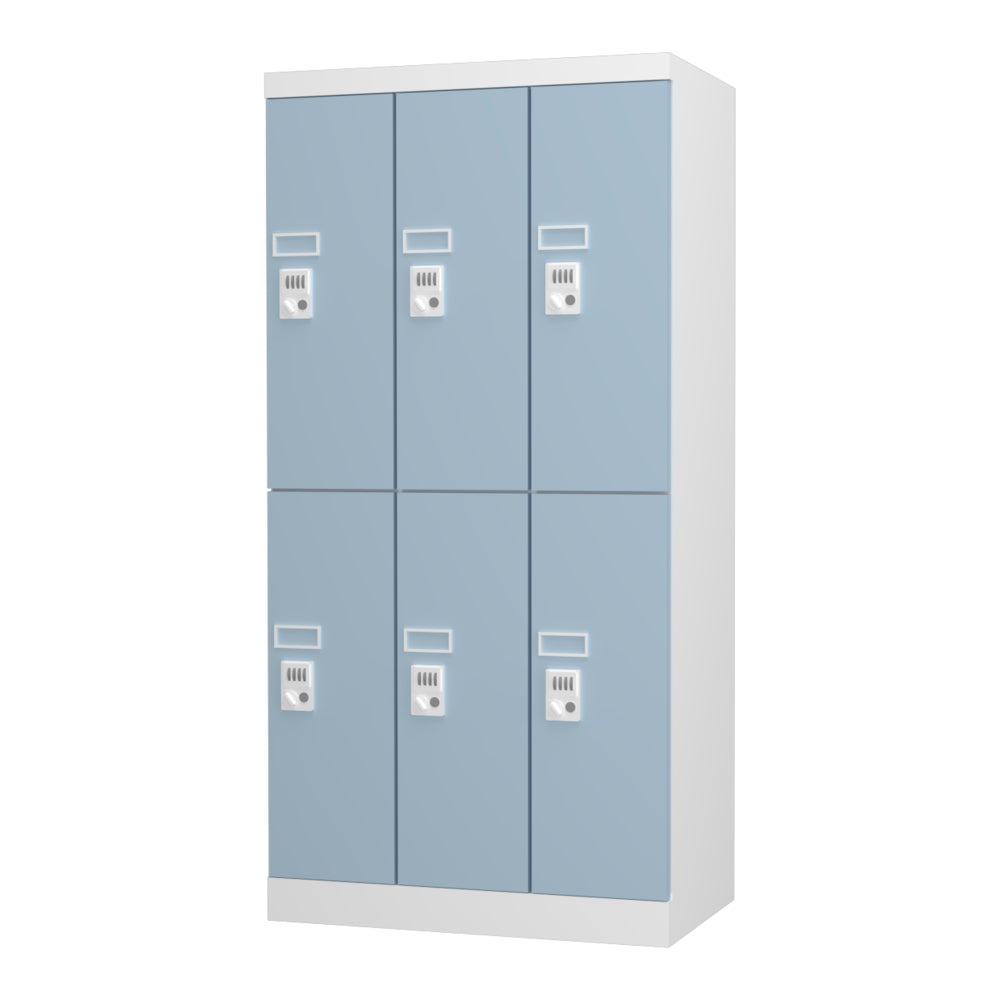 配線可能なロッカー 3列2段 H1365 更衣室 学校・施設 多機能【日本製】【オフィス家具市場】USL-PC06