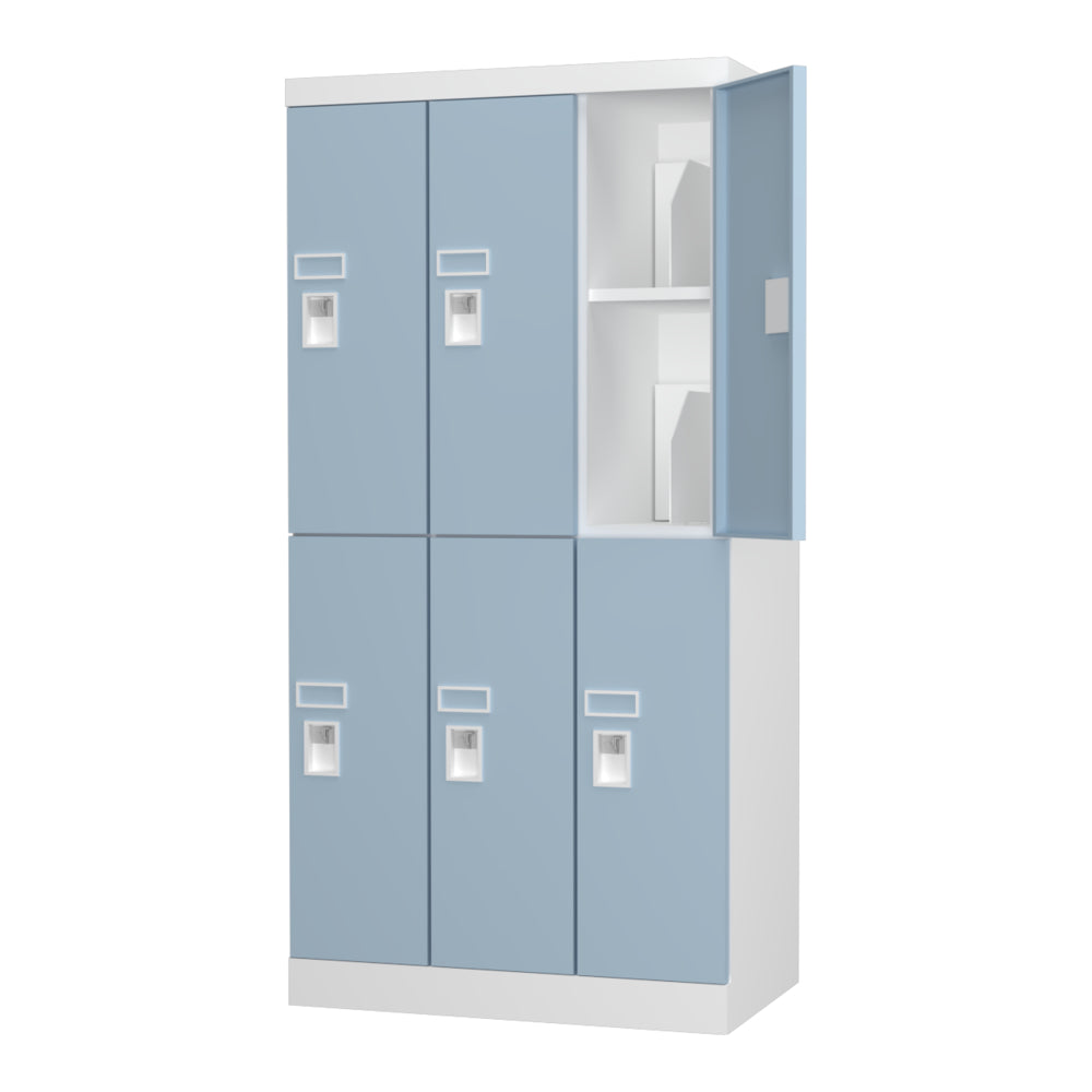 配線可能なロッカー 3列2段 H1365 更衣室 学校・施設 多機能【日本製】【オフィス家具市場】USL-PC06