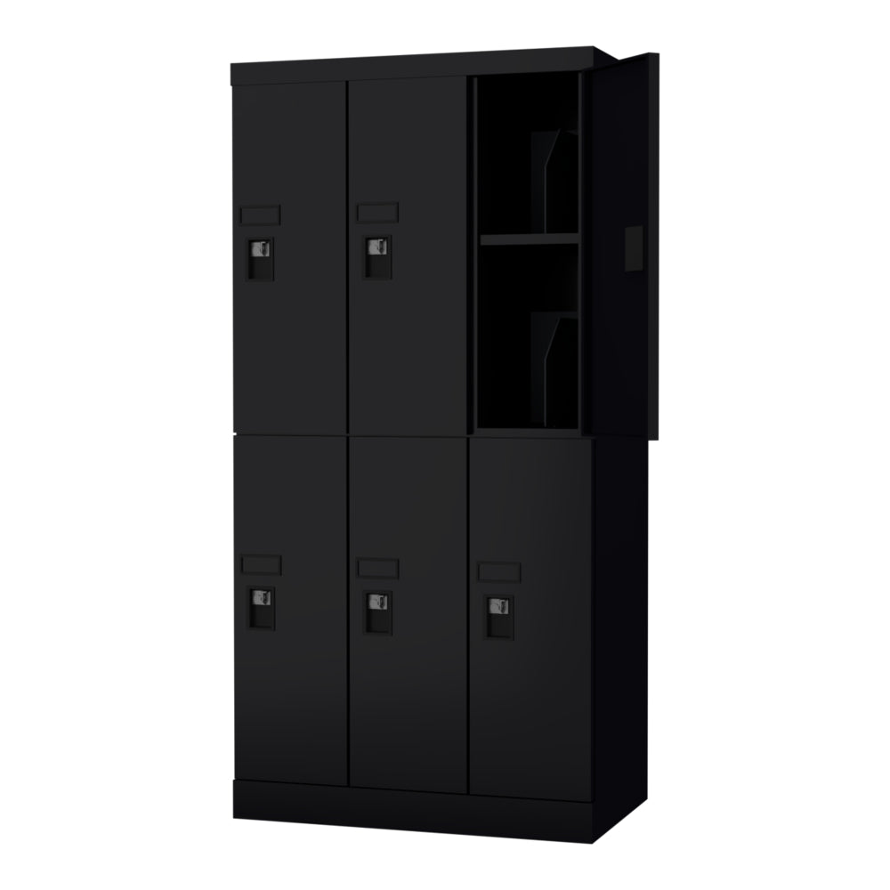 配線可能なロッカー 3列2段 H1365 更衣室 学校・施設 多機能【日本製】【オフィス家具市場】USL-PC06