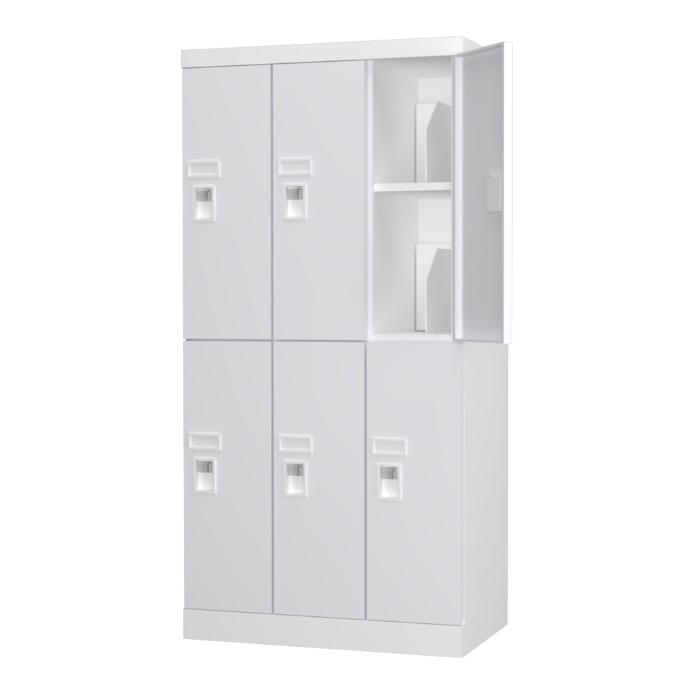 配線可能なロッカー 3列2段 H1365 更衣室 学校・施設 多機能【日本製】【オフィス家具市場】USL-PC06