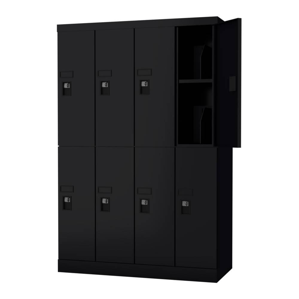配線可能なロッカー 4列2段 H1365 更衣室 学校・施設 多機能【日本製】【オフィス家具市場】USL-PC08