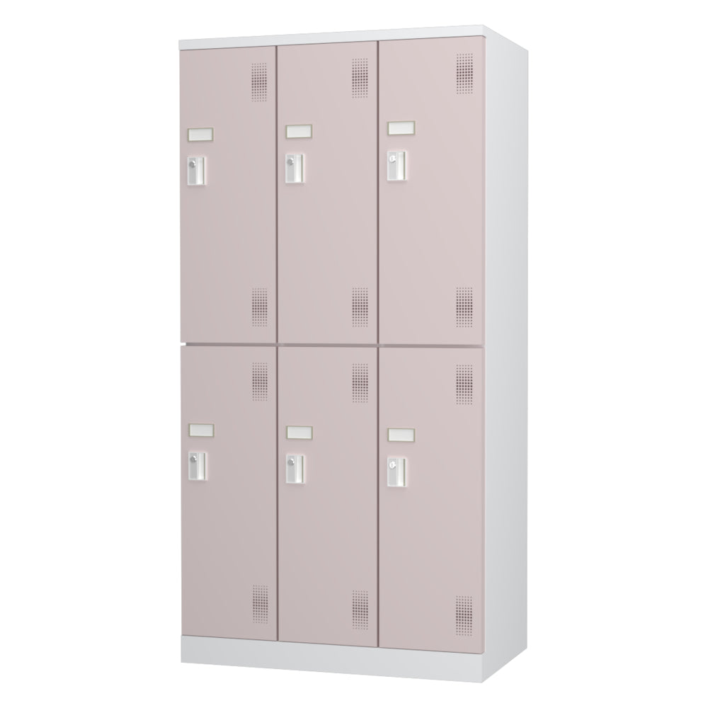 ライトピンク 備品庫 スイング棚 ロッカー