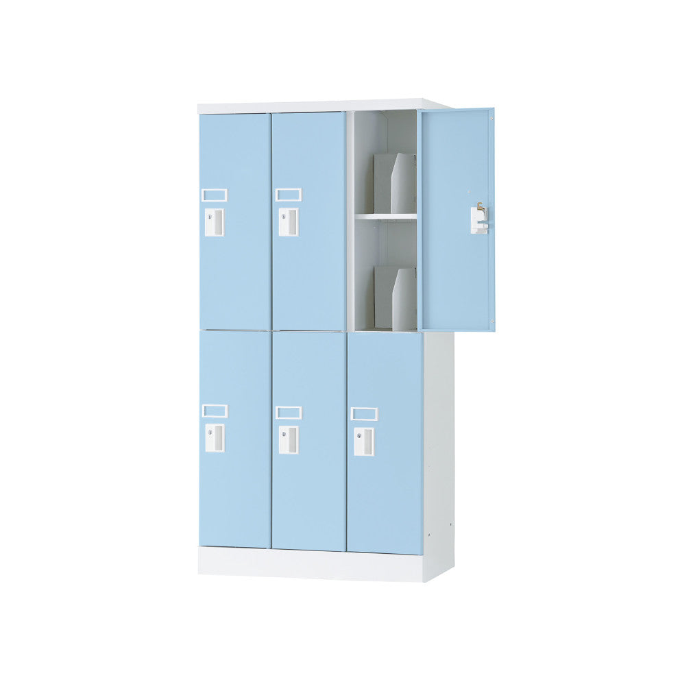 ノートPC収納 前面配線穴 スチールロッカー