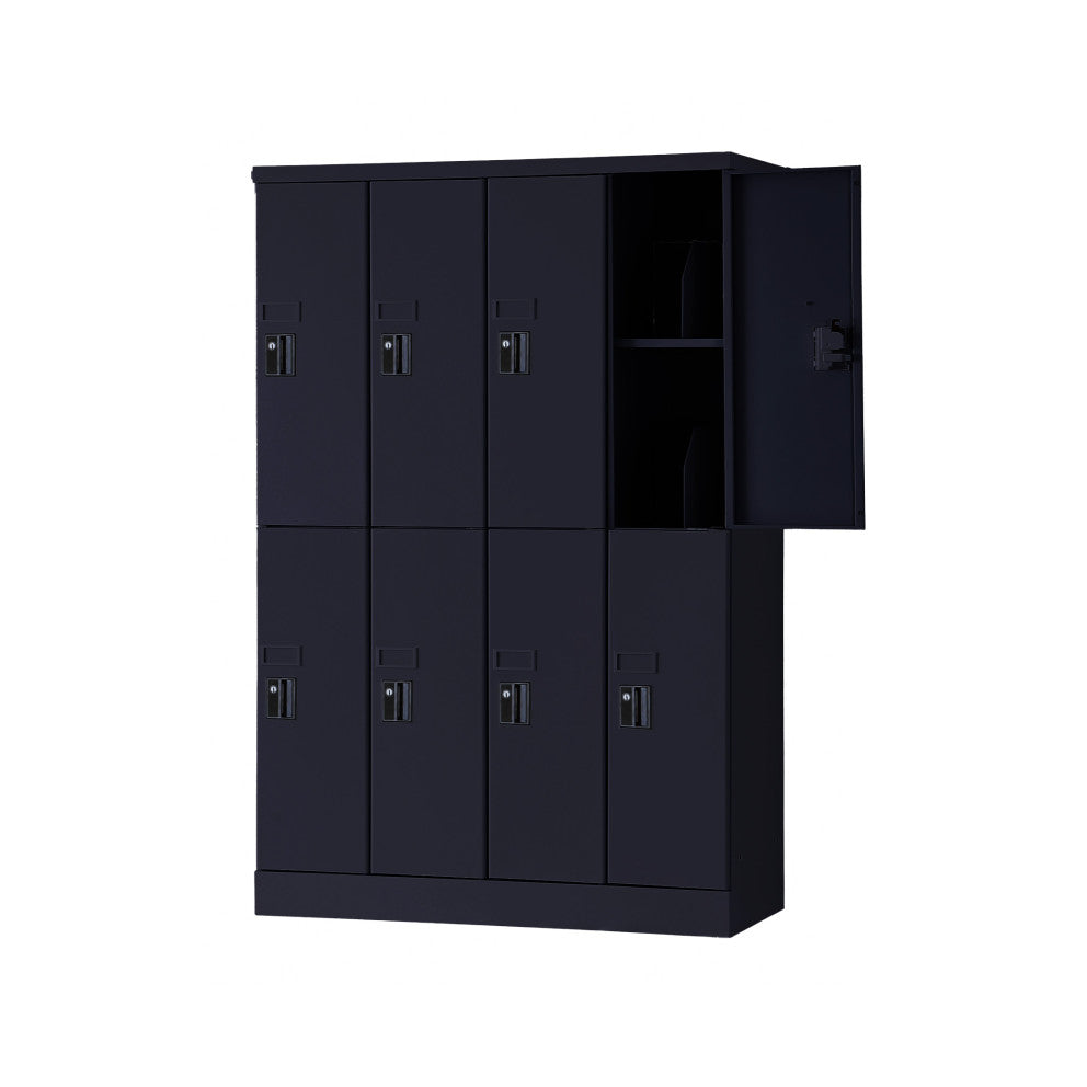 教育施設 配線可能なロッカー ブックエンド付き マットブラック