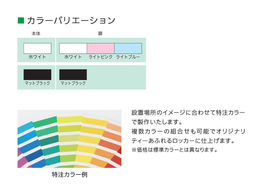 カラフル カラーバリエーション カスタムカラー