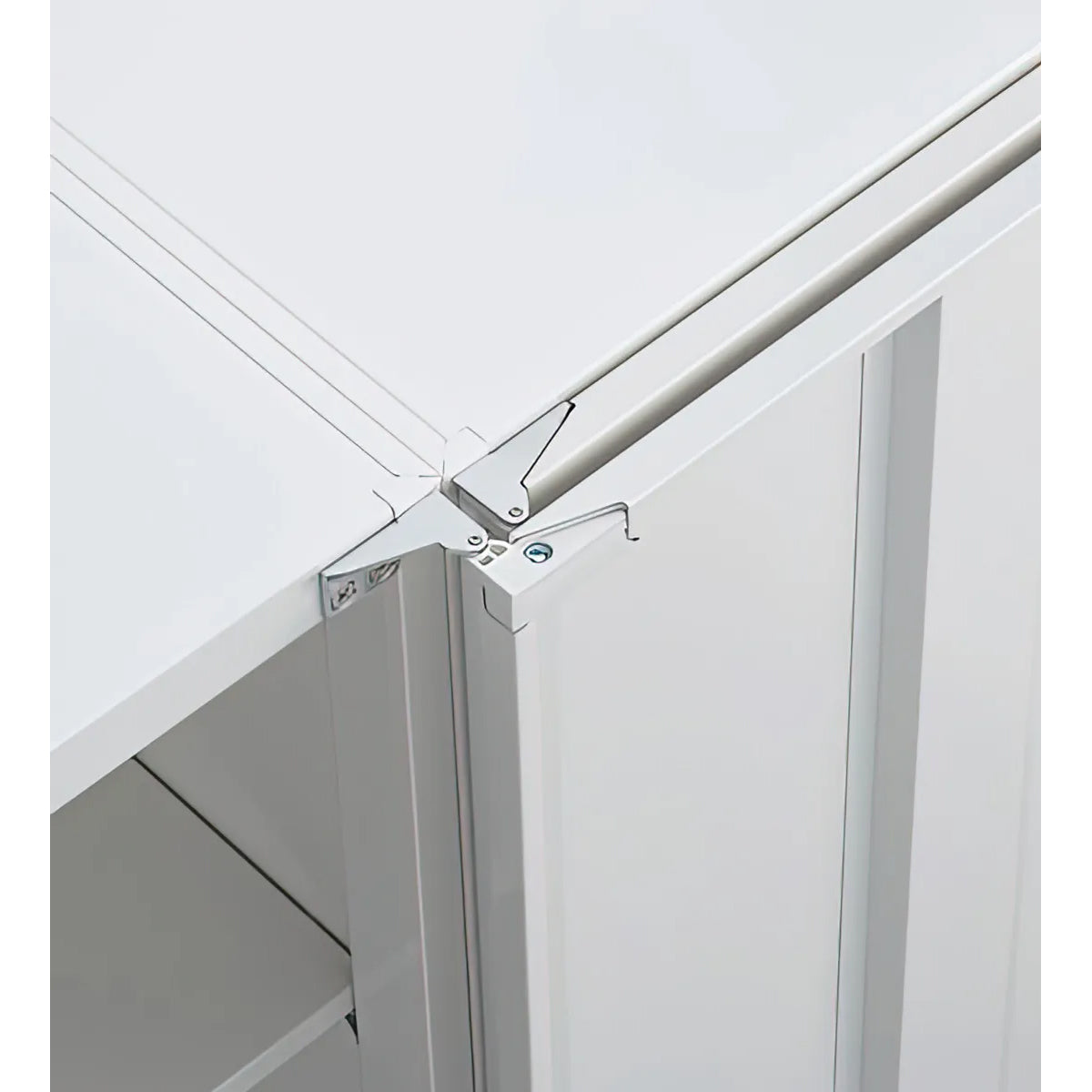 ガラス両開き書庫 セット商品 QUWALL RWシリーズ ベース付き セット RW45-18HG 58kg グリーン購入法