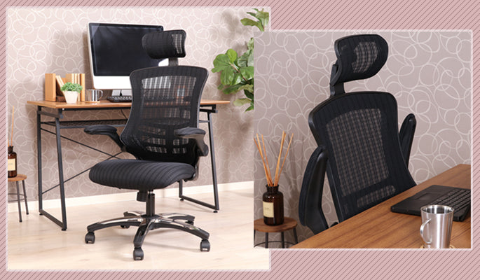 PCチェア キャスター付き アームアップチェア