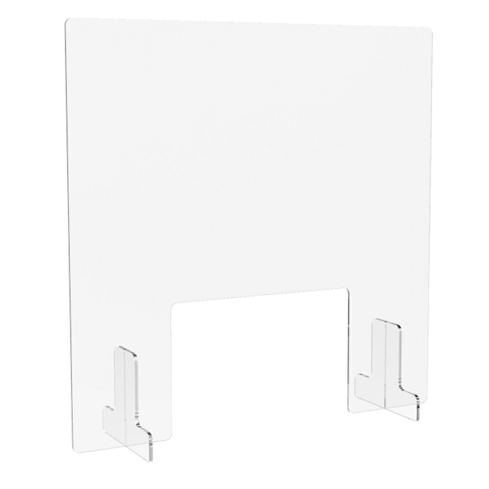 透明アクリルパーテーション 窓付きパネル ミーティングテーブル用