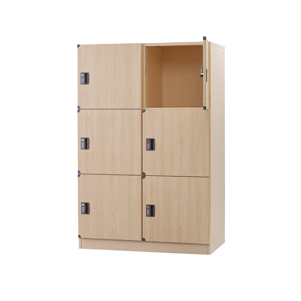 温浴ロッカー 更衣室 脱衣所 銭湯 更衣 コイン式 ナチュラル 木目柄 施設 スポーツクラブ 【オフィス家具市場】【日本製】【受注生産品】【HDK-B】