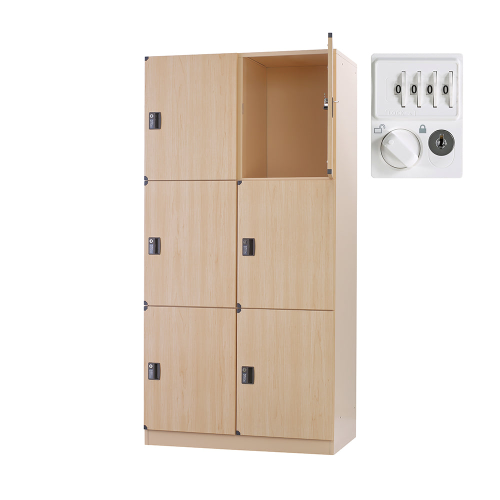 温浴ロッカー 更衣室 脱衣所 銭湯 更衣 コイン式 ナチュラル 木目柄 施設 スポーツクラブ 【オフィス家具市場】【日本製】【受注生産品】【HDK-B】