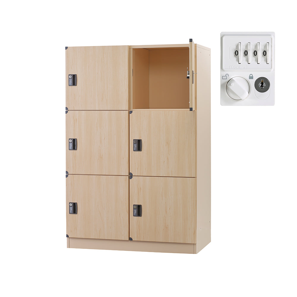 温浴ロッカー 更衣室 脱衣所 銭湯 更衣 コイン式 ナチュラル 木目柄 施設 スポーツクラブ 【オフィス家具市場】【日本製】【受注生産品】【HDK-B】