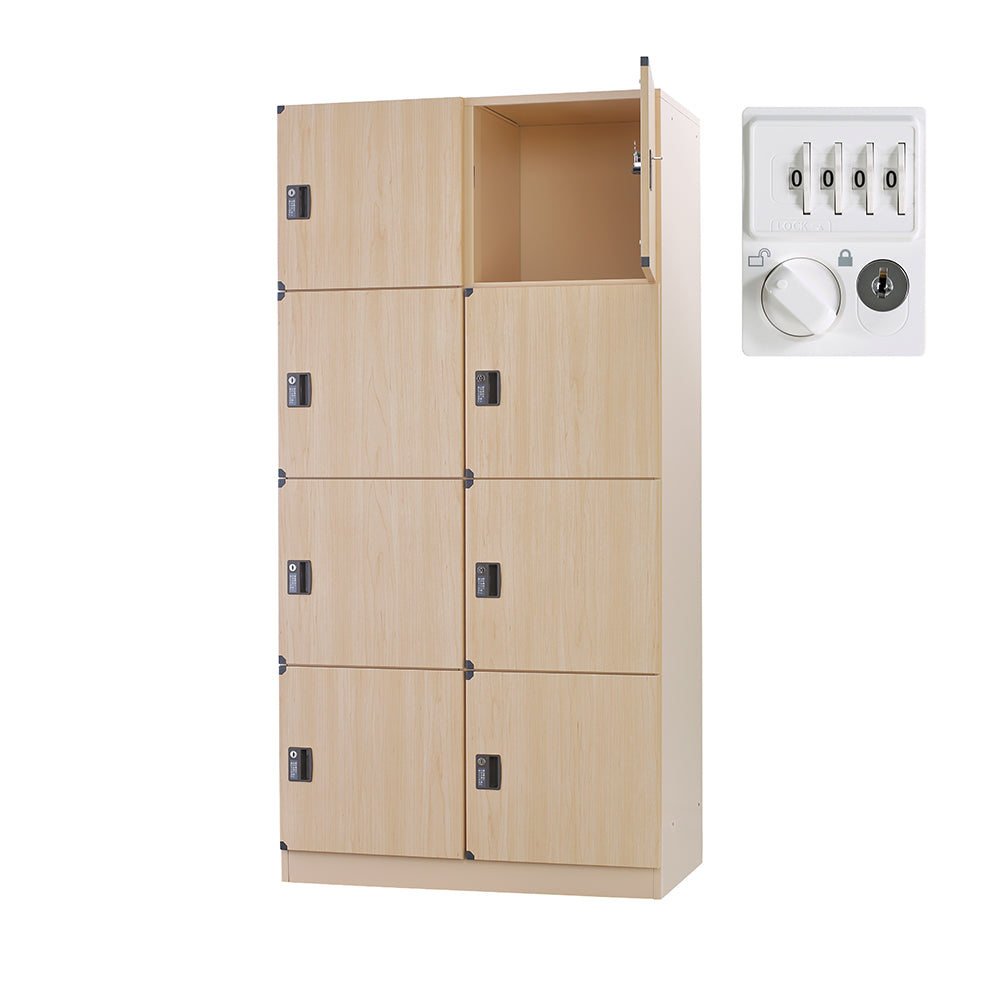 温浴ロッカー 更衣室 脱衣所 銭湯 更衣 コイン式 ナチュラル 木目柄 施設 スポーツクラブ 【オフィス家具市場】【日本製】【受注生産品】【HDK-B】