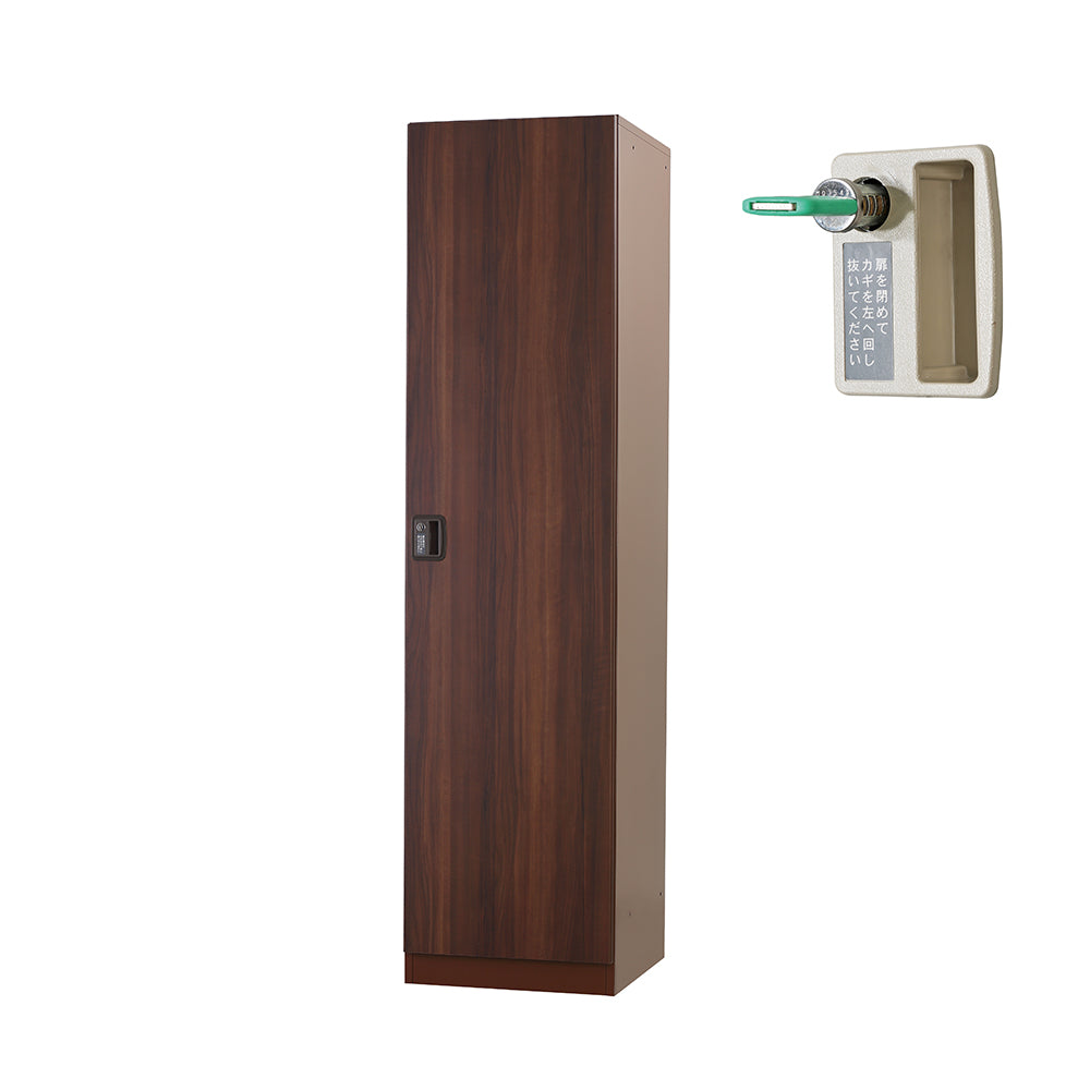 ゴルフ場ロッカー 更衣室 更衣 ブラウン 木目柄 施設 スポーツクラブ D600×H2000mm【オフィス家具市場】【日本製】【受注生産品】【HDK-GS11】