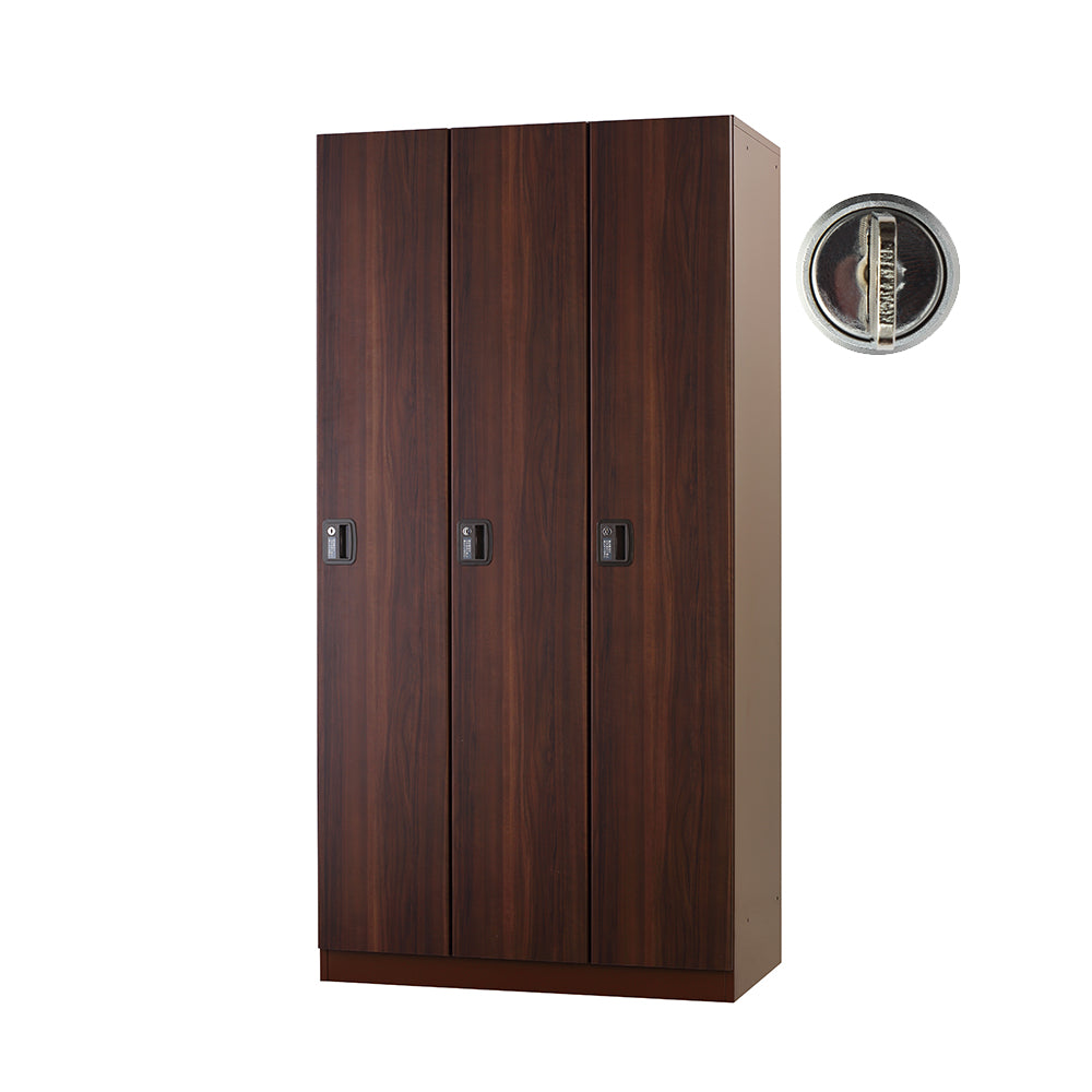 ゴルフ場ロッカー 更衣室 更衣 ブラウン 木目柄 施設 スポーツクラブ D600×H2000mm【オフィス家具市場】【日本製】【受注生産品】【HDK-GS11】