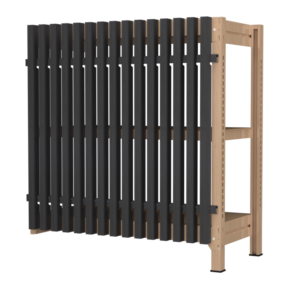 【増連】格子ラック ボルトレス 簡単組立 収納効率特化 増連セット W900タイプ H1000【オフィス家具市場】