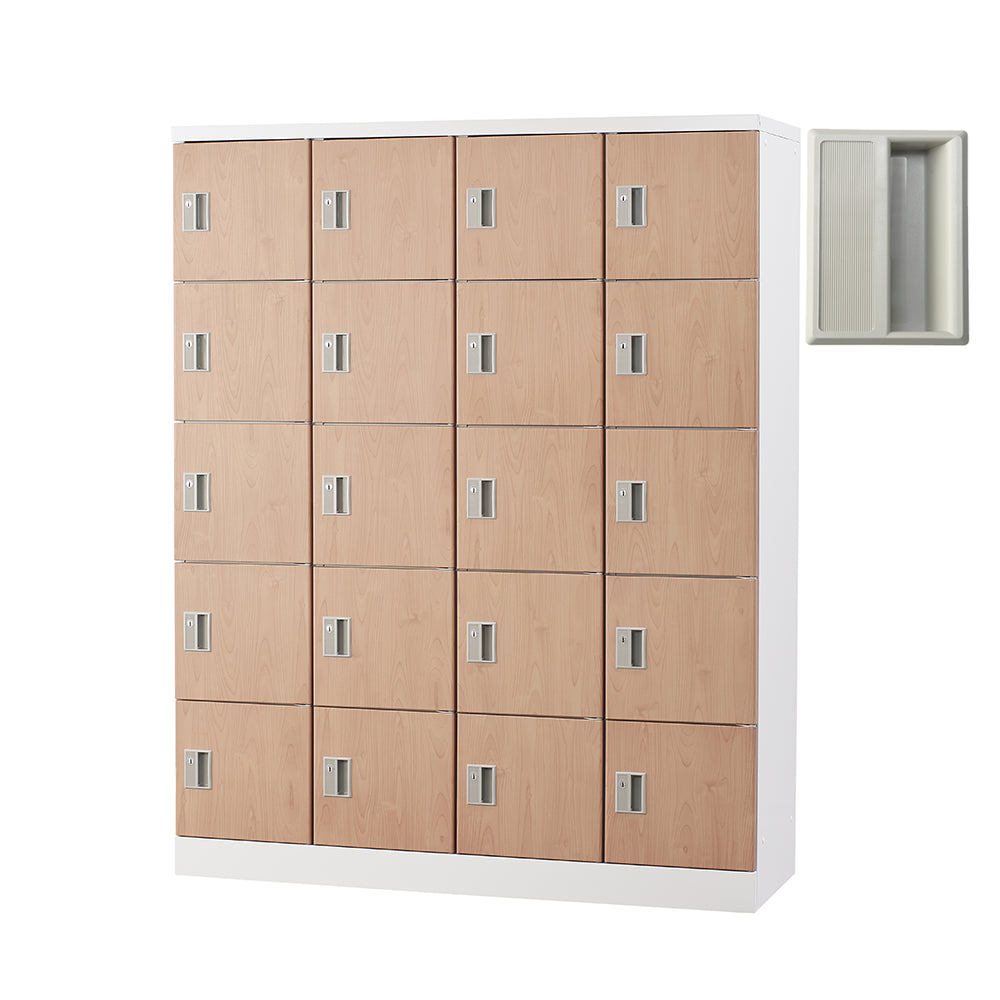 多目的用 ロッカー ハイタイプ スチール 収納 完成品 20人用ロッカー 縦型 4列5段 W1200×D380×H1510【オフィス家具市場】【日本製】【HLK-GH20】