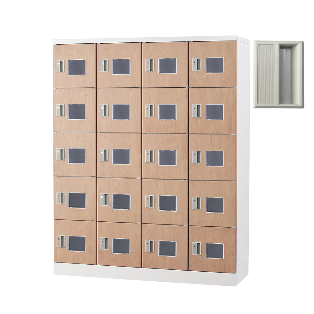 多目的用 ロッカー ハイタイプ スチール 収納 完成品 20人用ロッカー 縦型 4列5段 W1200×D380×H1510【オフィス家具市場】【日本製】【HLK-GH20】