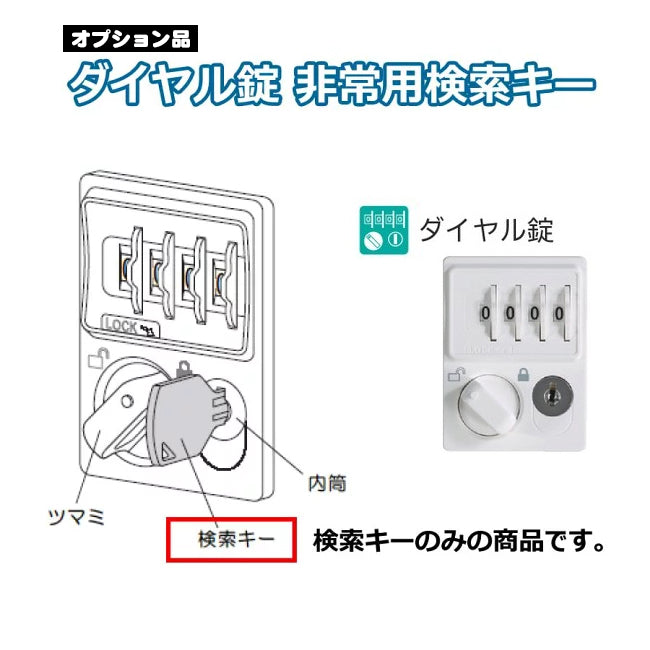 オプション品 非常用キー ダイヤル錠・内筒交換錠・IC錠 オフィス家具市場