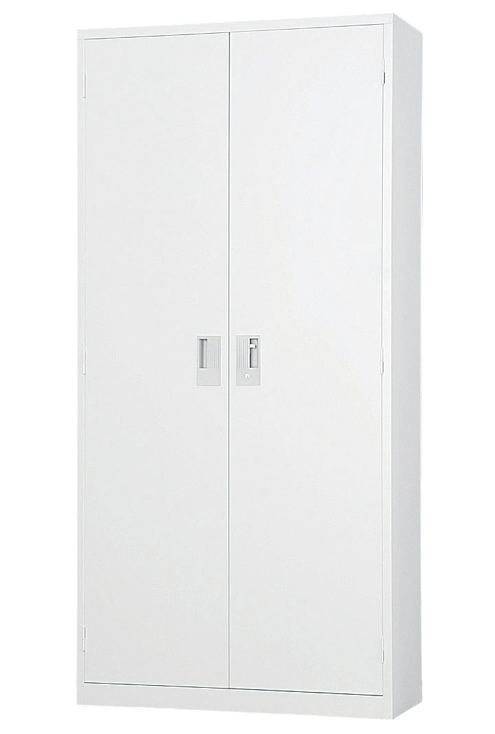 完成品 下置き書庫 スチール可動棚 オープン・両開き書庫 W880×D400×H1850mm【オフィス家具市場】【日本製】【HCB-A436】