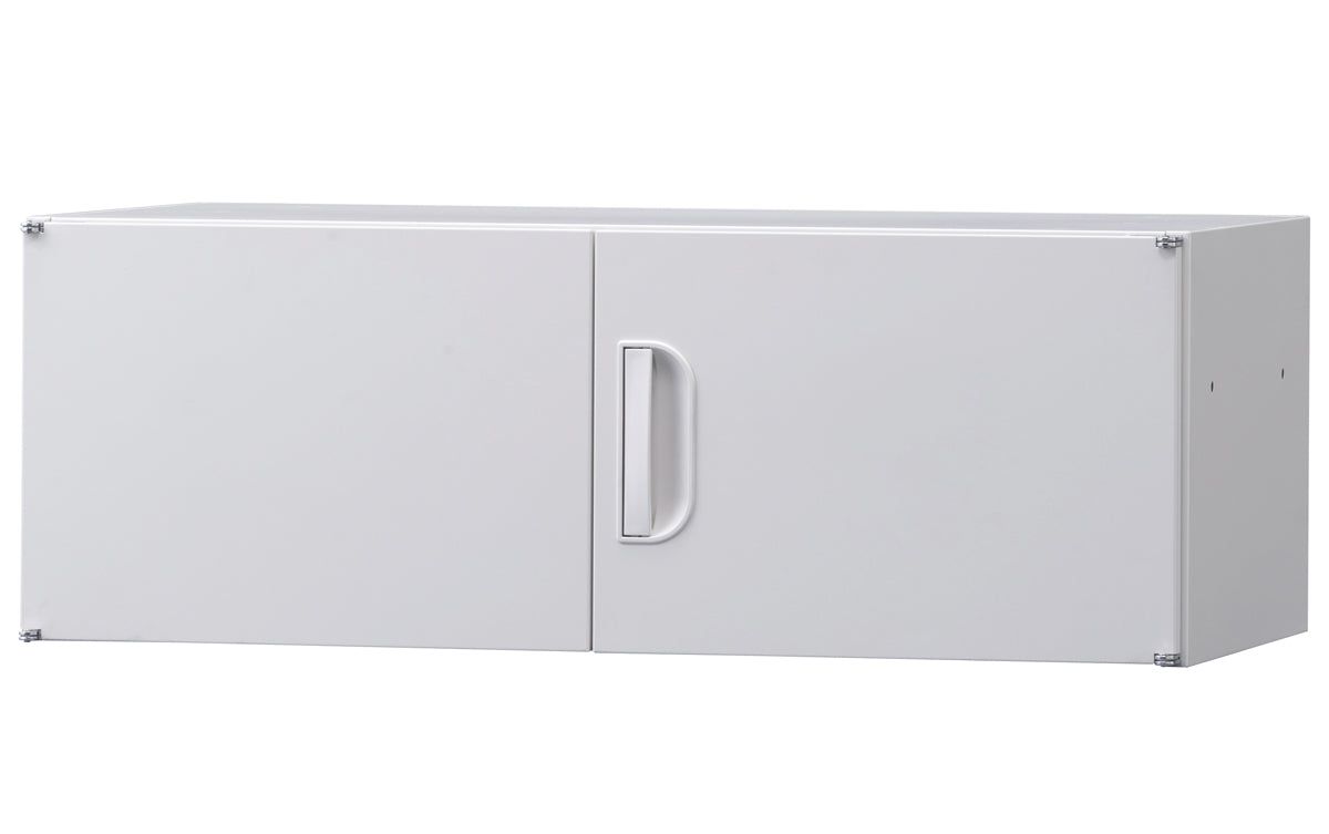 壁面収納庫浅型 上置き棚 H320 ホワイト W900×D400×H320mm 16.4kg【オフィス家具市場】【日本製】【受注生産品】【HCS-U1S】