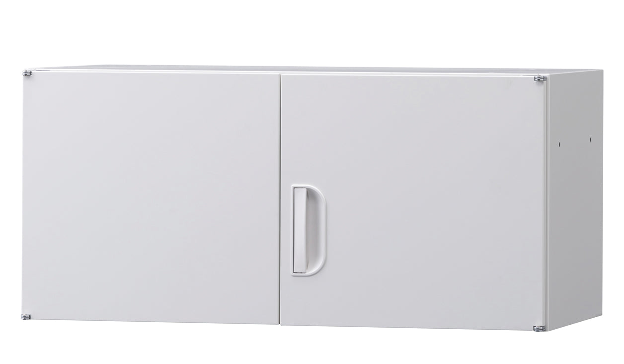 壁面収納庫浅型 上置き棚 H420 ホワイト W900×D400×H420mm 15.2kg【オフィス家具市場】【日本製】【受注生産品】【HCS-U3S】