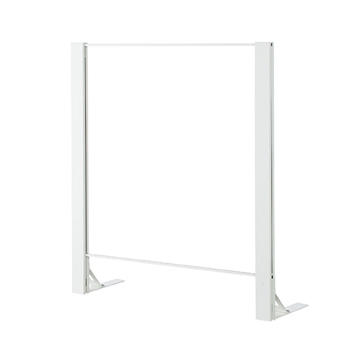 飛沫ガード アクリルパーテーション 片面脚 H1000mm スチール枠 飛沫予防の恒久対策【HG-1000】