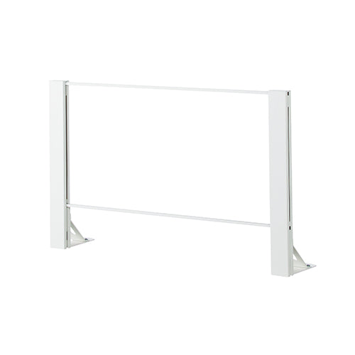 飛沫ガード アクリルパーテーション 片面脚 H600mm スチール枠 飛沫予防の恒久対策【HG-600】