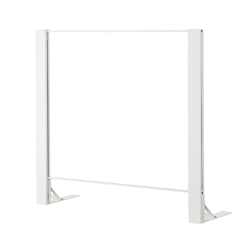 飛沫ガード アクリルパーテーション 片面脚 H1000mm スチール枠 飛沫予防の恒久対策【HG-1000】