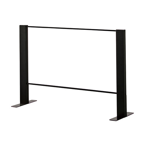 飛沫ガード アクリルパーテーション 両面脚 H600mm スチール枠 飛沫予防の恒久対策【HG-R600】