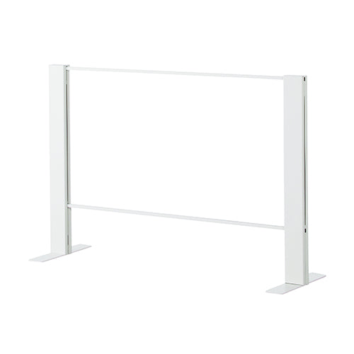 飛沫ガード アクリルパーテーション 両面脚 H600mm スチール枠 飛沫予防の恒久対策【HG-R600】