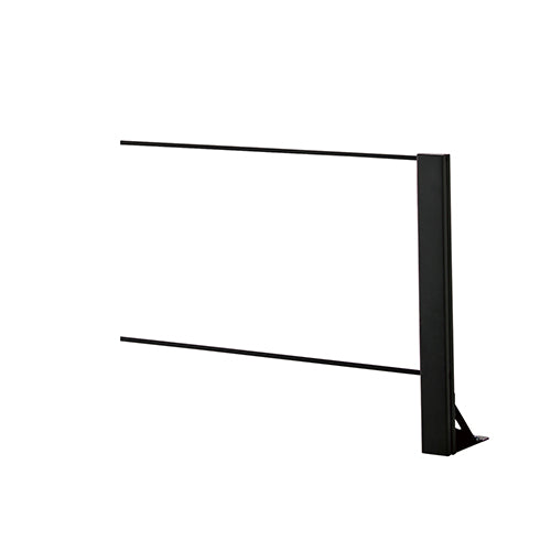 飛沫ガード アクリルパーテーション 片面脚 H600mm スチール枠 飛沫予防の恒久対策【HG-600】