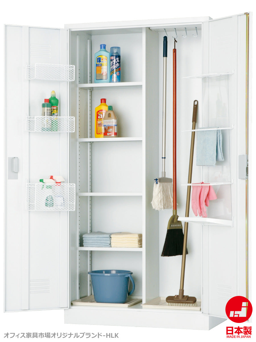 掃除用 ロッカー 片開き 両開き 掃除用具入れ H1790mm 【オフィス家具市場】【日本製】【HLK-SY】
