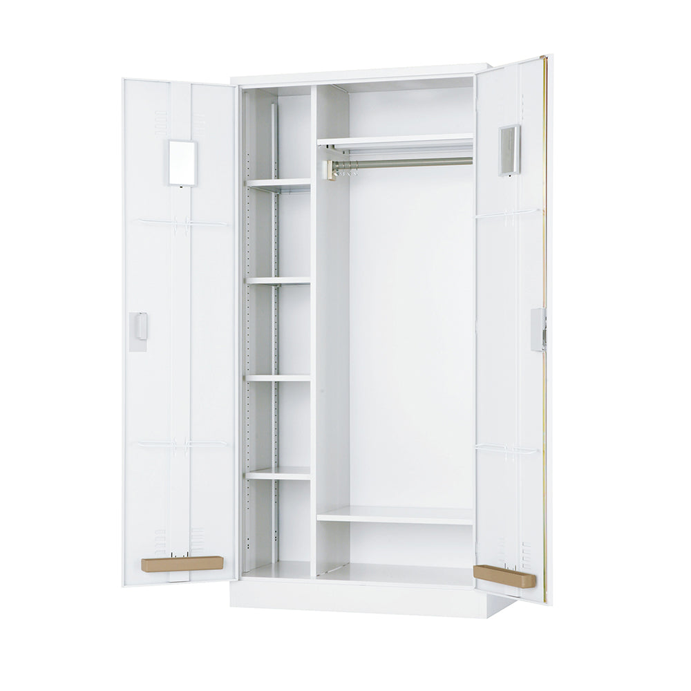 更衣室 更衣用 ロッカー 多人数 両開き ワードローブ 業務用 W880×D515×H1790mm【オフィス家具市場】【日本製】 【HLK-T36DS】