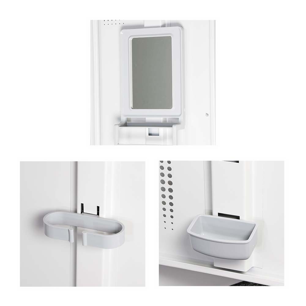 組立て式ロッカー 用鏡・傘立て・滴受けセット オプション【オフィス家具市場】【日本製】【HNAL-MS】