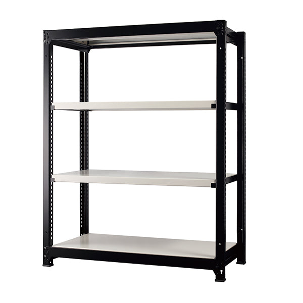 スチールラック ボルトレス 簡単組立 収納効率特化 奥行450mm×高さ1400mm 基本セット【オフィス家具市場】