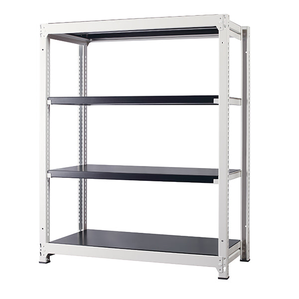 スチールラック ボルトレス 簡単組立 収納効率特化 奥行450mm×高さ1400mm 基本セット【オフィス家具市場】