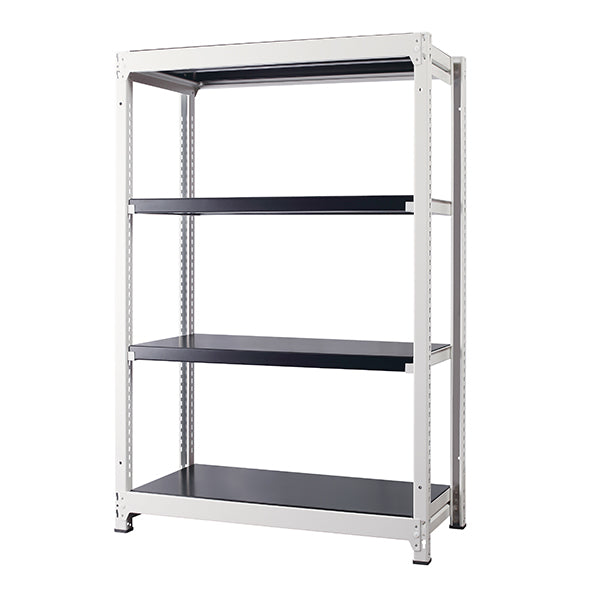 スチールラック ボルトレス 簡単組立 収納効率特化 奥行450mm×高さ1400mm 基本セット【オフィス家具市場】