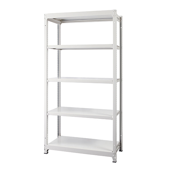 スチールラック ボルトレス 簡単組立 収納効率特化 奥行450mm×高さ1800mm 基本セット【オフィス家具市場】