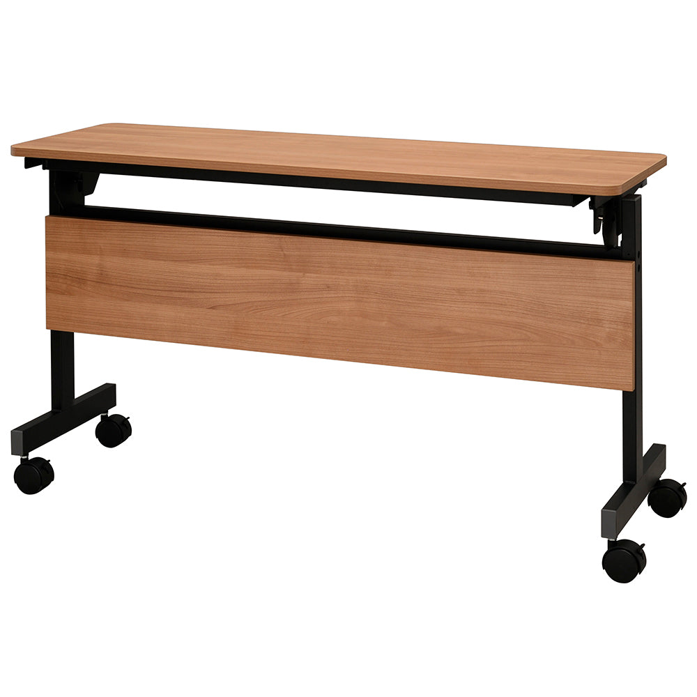 フォールディングテーブル 幕板付き ウォルナット