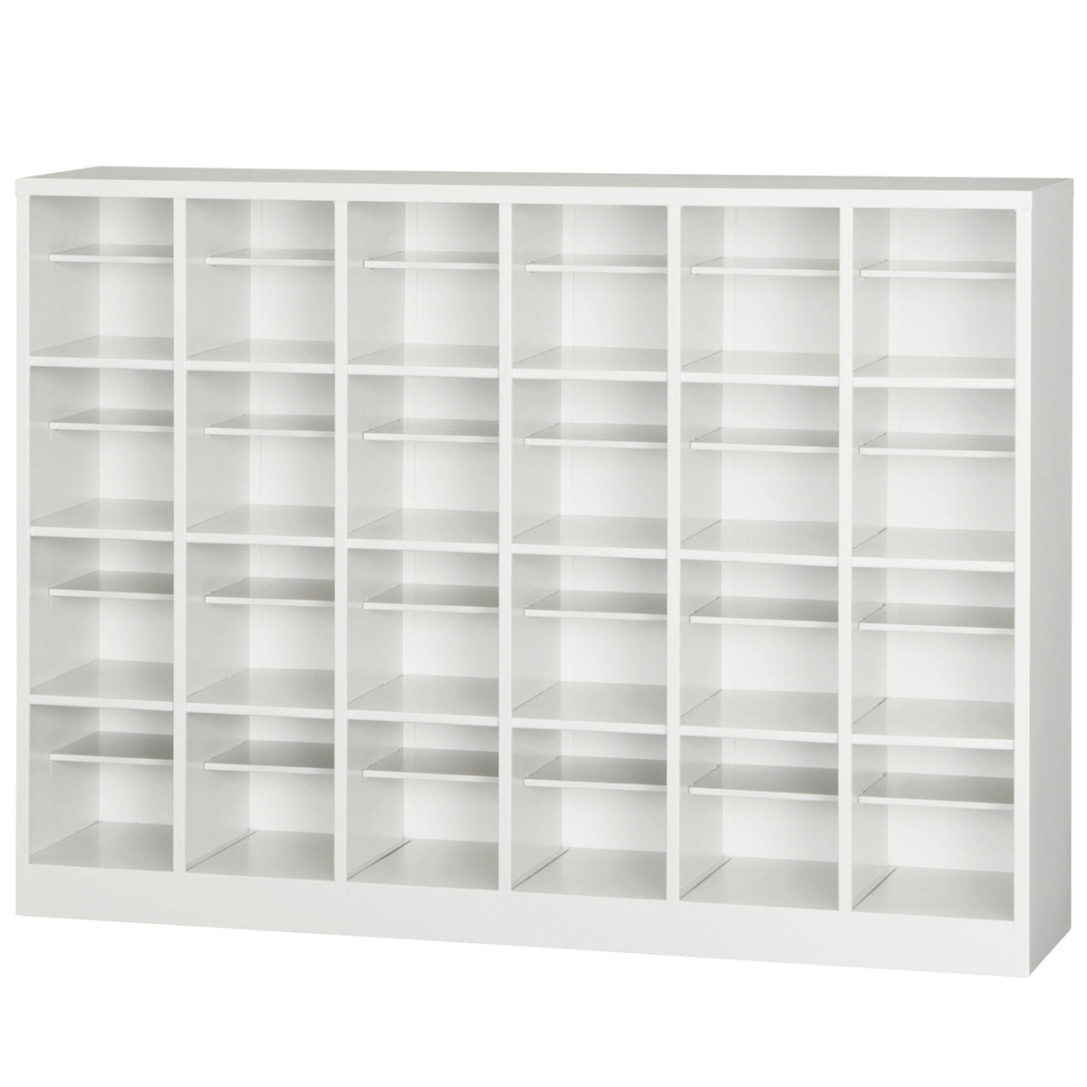 靴箱 オープンシューズロッカー 6列4段 24人用 中棚付 H1090 シューズ