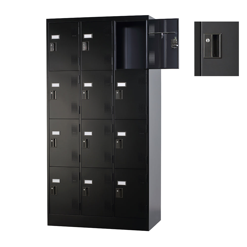 更衣室 更衣用 ロッカー 12人用 W900×D515×H1790mm【オフィス家具市場】【日本製】【HLK-T12NS】