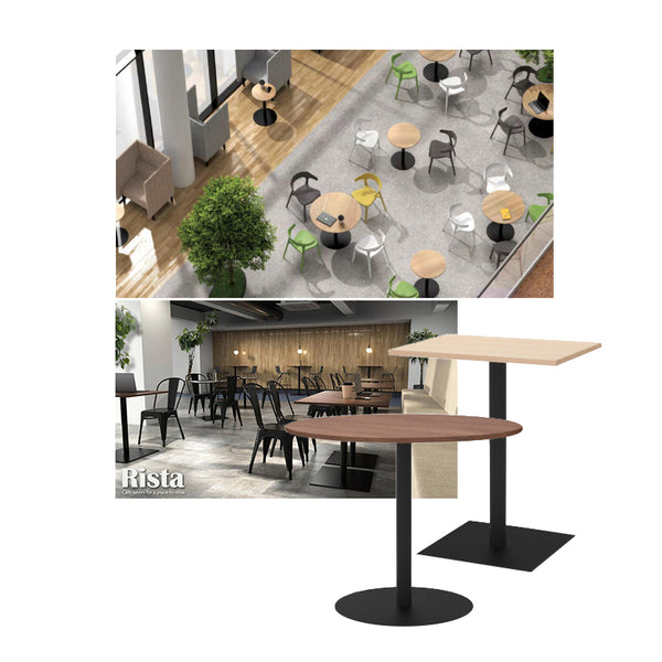 カスタマイズ可能な丸形天板・角天板のカフェテーブルのご紹介