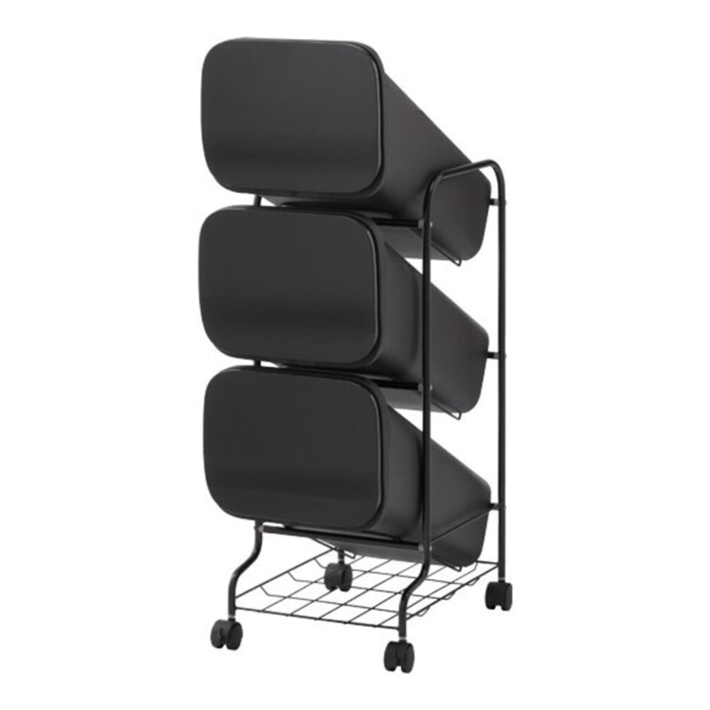 プッシュ式　フタ付き　キャスター付き